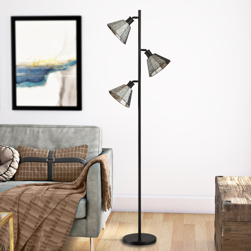 Haverville 69.5'' Black Tree Floor Lamp
