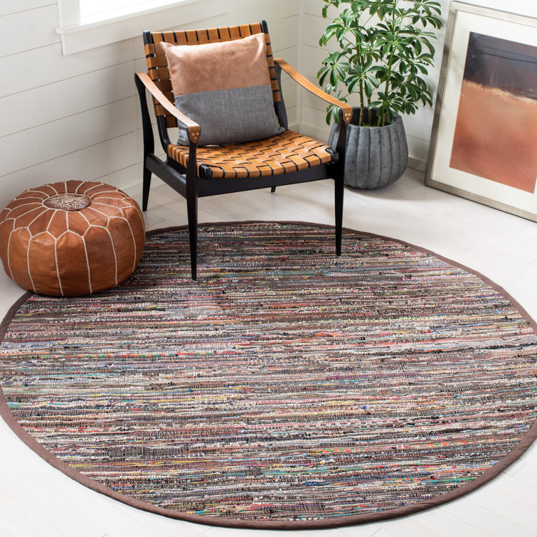 Bussard Rug Hand Woven Cotton Abstract Rug