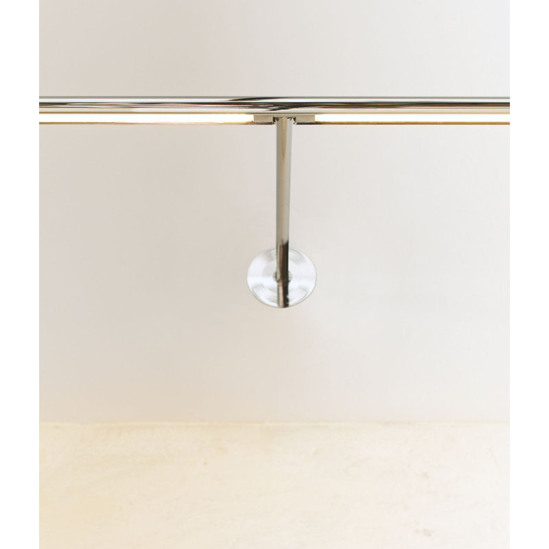 Plural Dome Picture Light, 0.5" H x 24" W x 8.9" D, Polished Nickel, 17.4