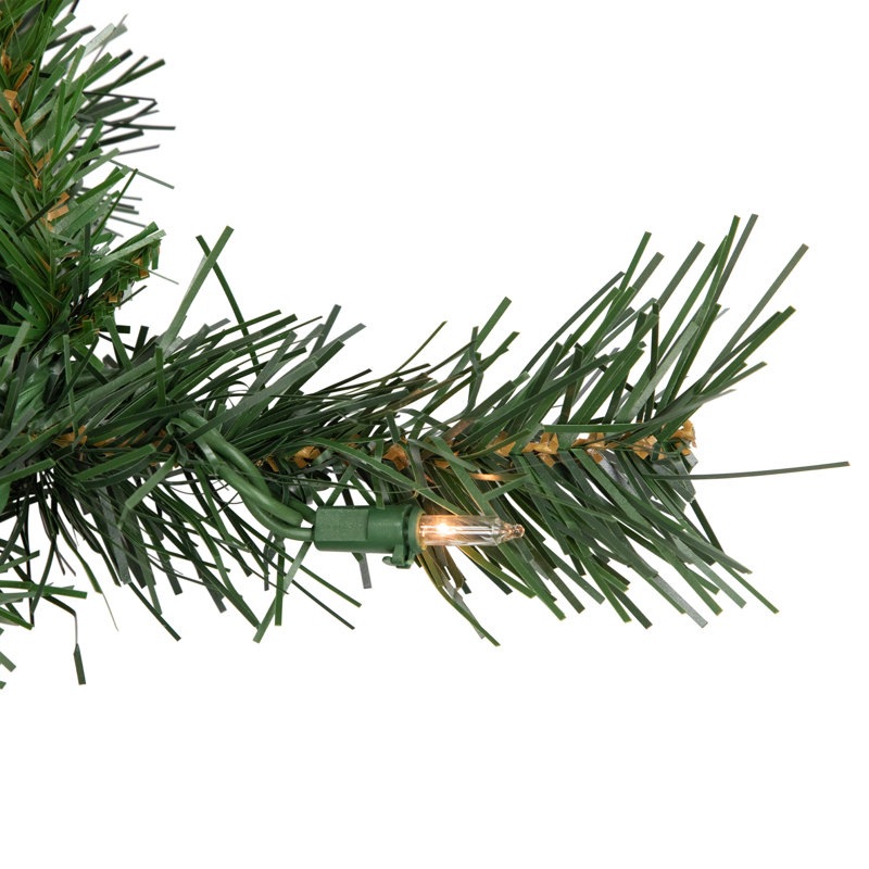 Ensemble de 5 entrées de Noël en pin artificiel pré-éclairées Norwich
