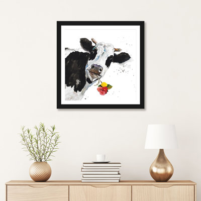 «Crazy Cow» par Patricia Pinto - impression d'art graphique