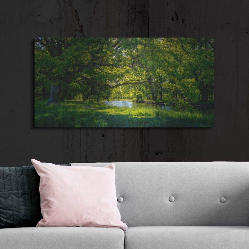 «Summer Morning In The Park» par Nicklas Gustafsson, H 24 po x l 48 po
