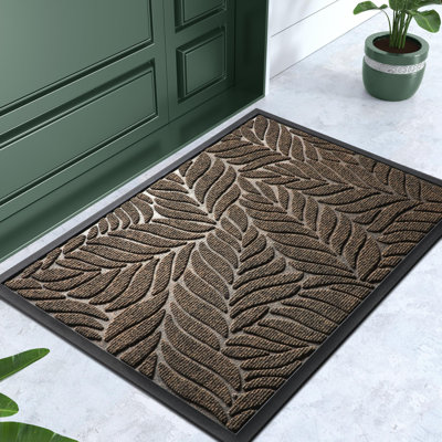 Tapis d'entrée extérieur imperméable toutes saisons 29,5 x 17 po