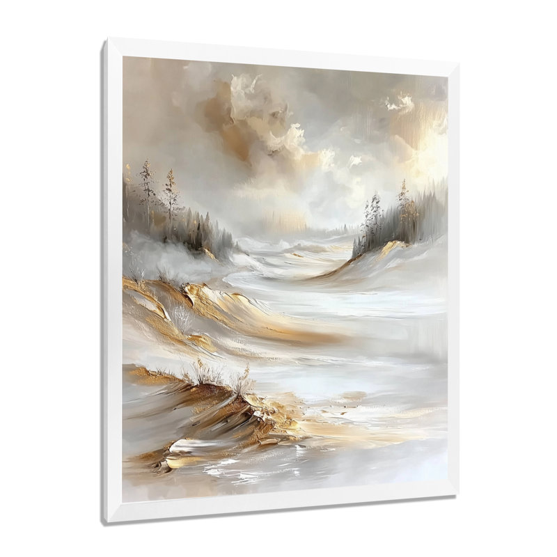 Emersyn - reproduction d'art sur toile côtière, H 32 po x l 24 po, Reproduction encadrée d'une seule photo, Blanc