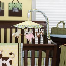 Orchid Bloom Chevron Musical Crib Baby Mobile Trend Lab
