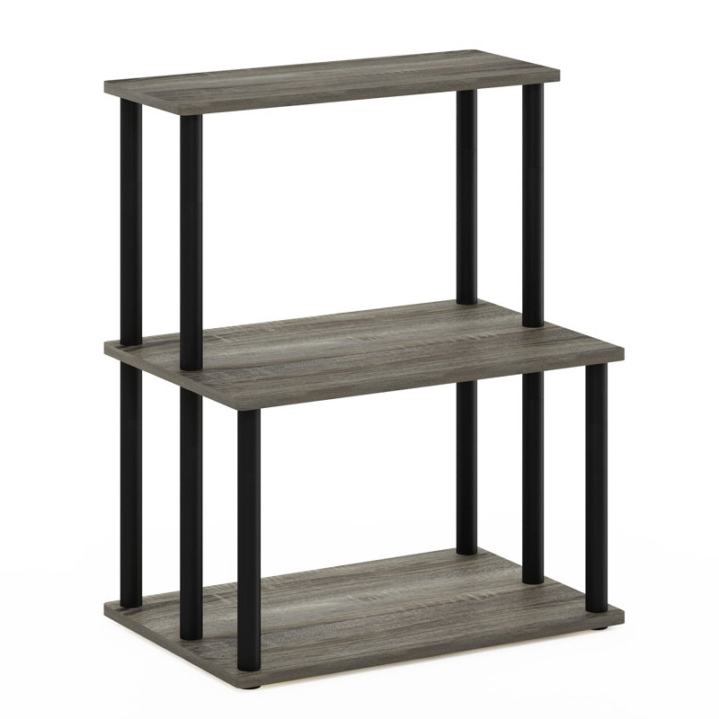 Étagère de rangement à 3 niveaux, Gris chêne français