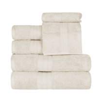 Mosobam 700 GSM Hotel Luxury Bamboo Viscose-Cotton, Bath Towels 30X58,  White, Se