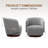 Caysey Boucle Upholstered Swivel Accent Chair-116864524