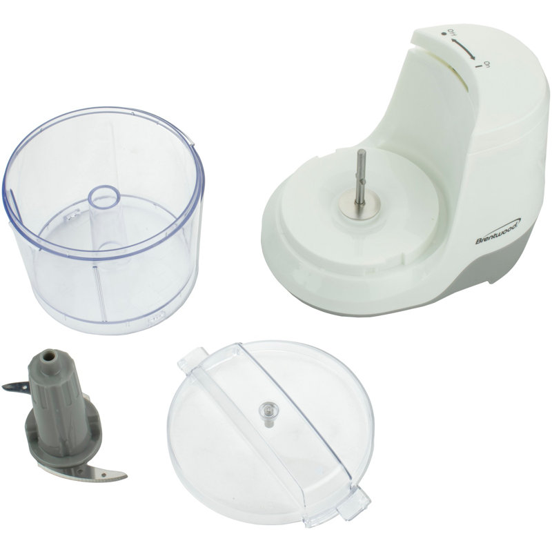 Mini hachoir à nourriture 1,5 tasse Brentwood, Blanc