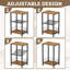 Annaelise 40cm W Metal Bedside Table