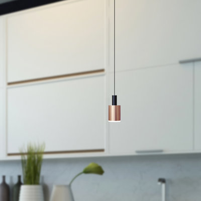 Luminaire suspendu tambour 1 lumière DEL Essoura