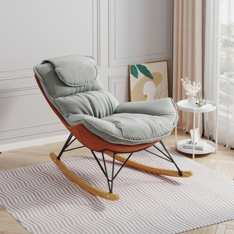 Fauteuil rembourré moderne Modern Luxury Rocchair, Vert clair