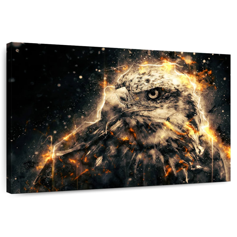 Majestic Eagle, 30" H x 45" W