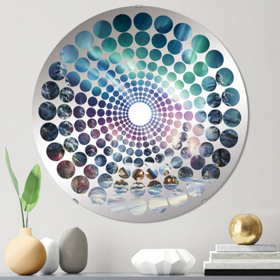 Miroir décoratif Northern Lights Charm In Winter III - MIR117148-Rond