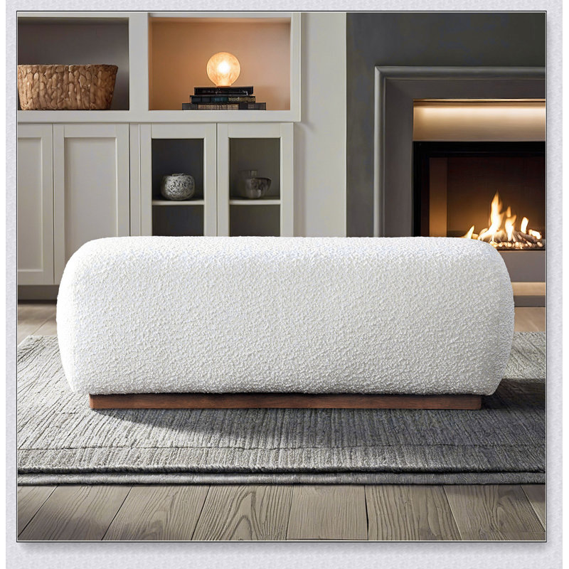 Banc Kelvin Ivory Boucle