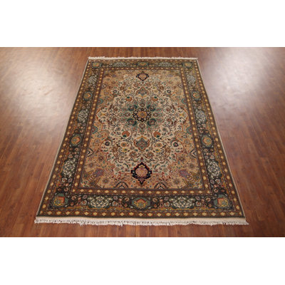 Tapis traditionnel en laine fait à la main 6 x 9