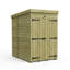 Total Sheds 4ft x 5ft Pent Garden Shed - Double Door - No Windows - Pressure Treated Timber - UK Manufactured