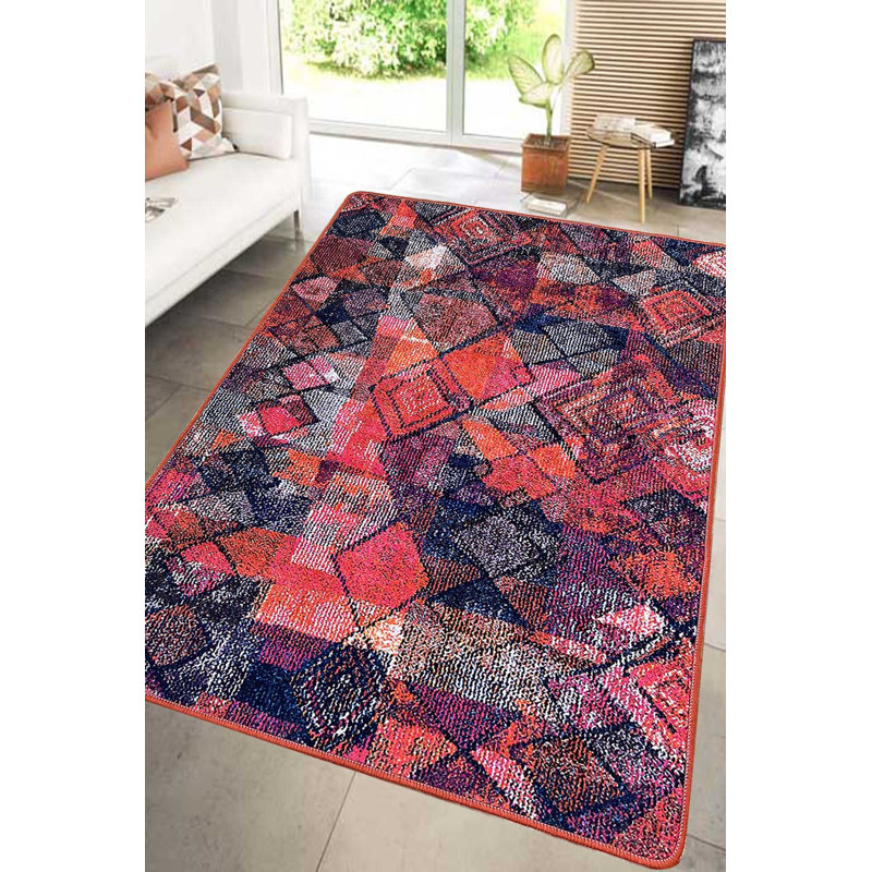 Premium Hall Carpet, 3.3 x 4.9 Feet | 100% Polyester, Antibacterial, Non-Slip Underside, Machine Washable | 0.4 in Pile Height, 1.5 lbs/sq ft | Ideal for Home Entryways, Elegant and Easy to Clean Design