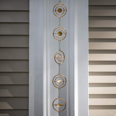 8.5-foot pure copper rain chain