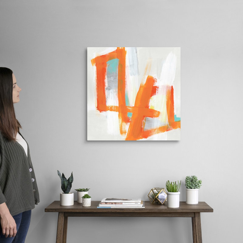 Reverb I by June Erica Vess - Painting on Canvas, Wrapped Canvas, 16" H x 16" W x 1.25" D