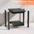 Rectangular Outdoor Side Table, HDPE 2-Tier Patio Side Table, Small Adirondack End Table for Backyard Pool Porch Garden Lawn-1386770756