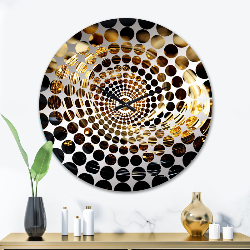 Taskin - Abstract Spirals Wall Clock, Extra Large