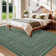 Checkered Machine Washable Area Rugs with Non-Slip Backing Contemporary Geometric Accent Rugs Soft Low Pile Indoor Carpet for Living Room