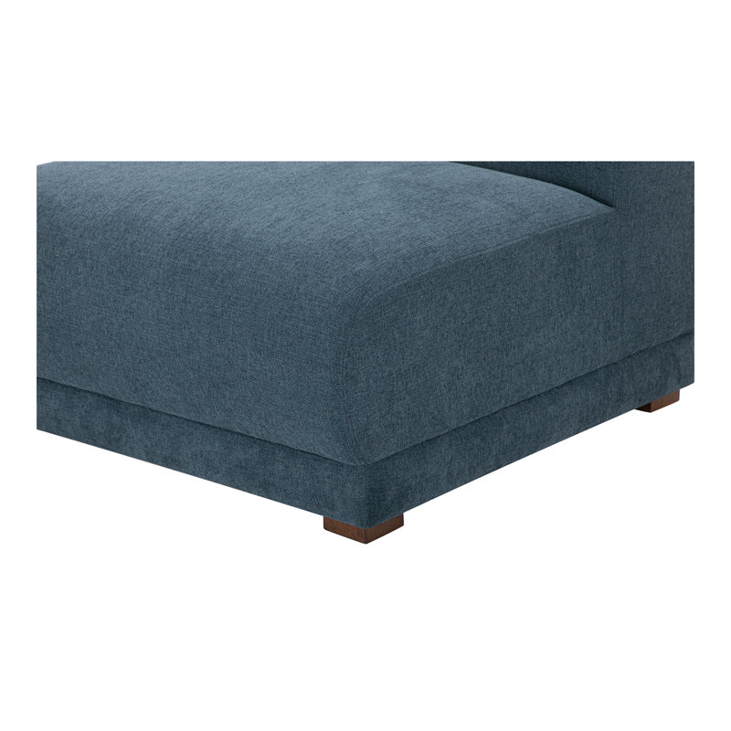 Fraser Slipper Chair Deep Blue, Blue Polyester Blend
