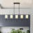 5-light Fabric Kitchen Island Chandelier