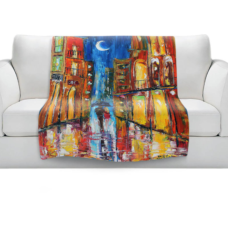 Couverture sherpa doux en pluie new orléans, l 51 po x L 60 po