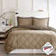 Ensemble d'édredon en duvet synthétique réversible Diamond-122598741