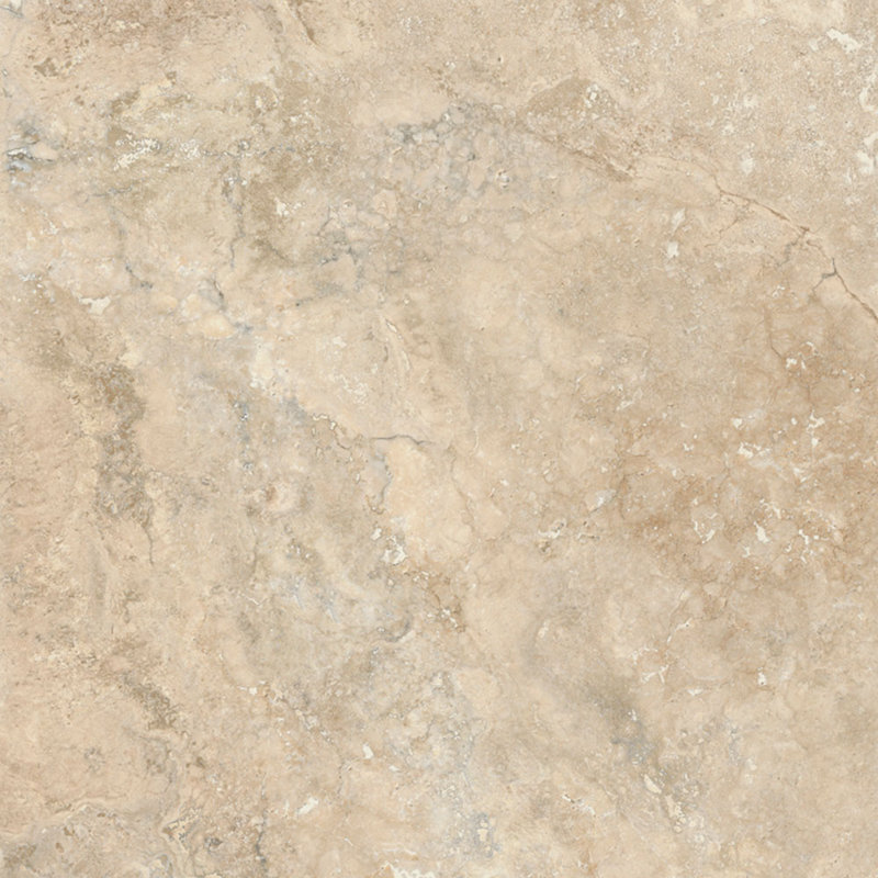 Carrelage en travertin 24 x 24 Tra Travine, Beige poli