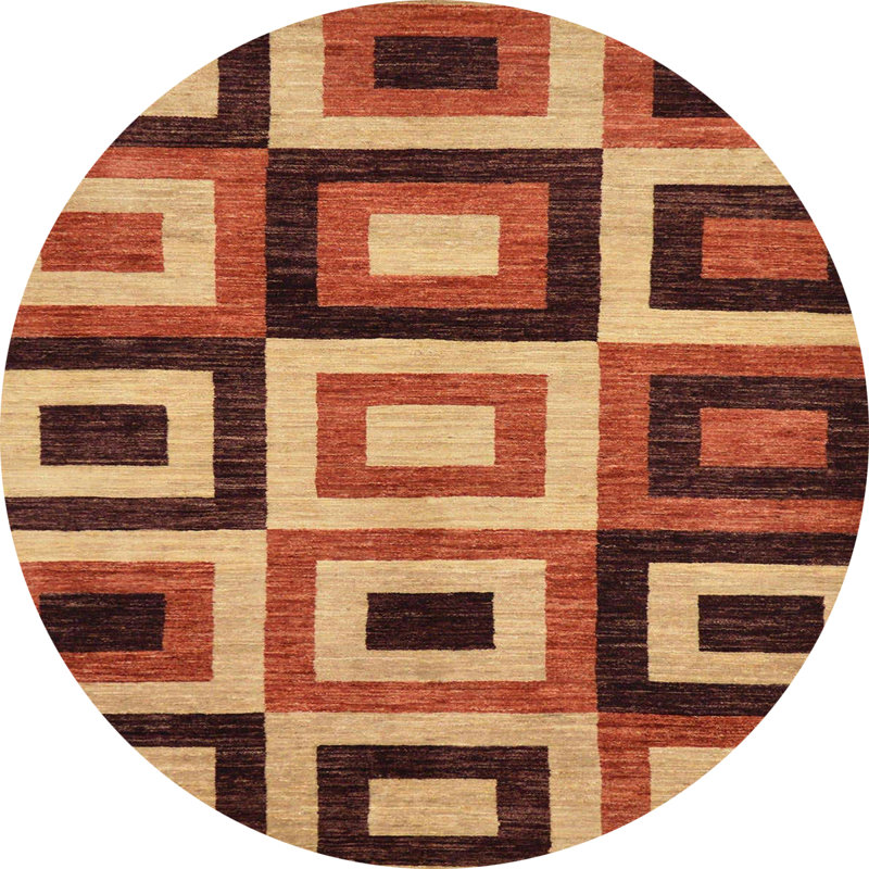 Abstract Indoor Rug, Round 3'
