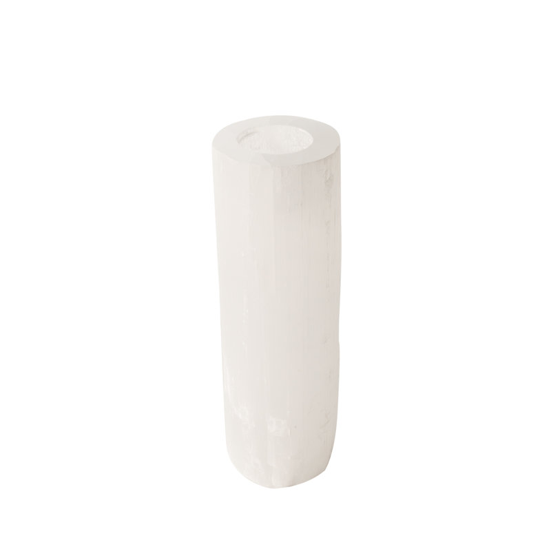 Porte-votive de table Selenite, H 9,45 po x l 2,75 po x P 2,75 po