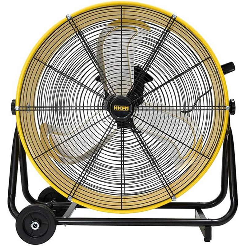 24 In. Drive Drum Fan In Yellow With High Efficiency EC Motor, Variable Speed Control, Low Noise