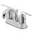 Kingston Brass Serena Two-Handle 3-Hole Deck Mount 4" Centerset Bathroom Faucet with Retail Pop-Up-60503654