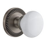 Grandeur Newport Rosette Double Dummy with Parthenon Door Knob