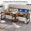 Bureau de luxe industriel 78,7 po avec structure en métal robuste, solution de rangement de qualité supérieure
