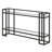 Uriel 52'' Glass Console Table-619699142