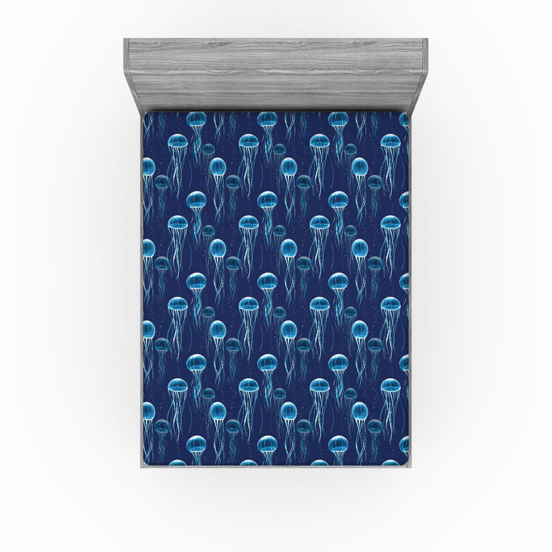 Motif de drap-housse Ambesonne, Queen Fitted Sheet