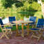 Essex Outdoor Round Teak Dining Table-21854626