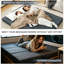Matelas de sol en mousse à mémoire de forme pliable en trois - Housse mi-ferme, amovible, lavable, tissu en soie glacée rafraîchissante avec graphène, matelas de voyage portable avec sac de rangement et poignées, lit d'invité et lit escamotable pour le camping à domicile, gris foncé-349790096