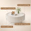 Table basse ronde de 5 pouces, table d'appoint moderne et multifonctionnelle pour salon, chambre à coucher, appartement, bureau à domicile, assemblage facile-131179659-131179661