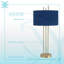 Lampe de table Velvet Radiance - plaqué or - ensemble de 2