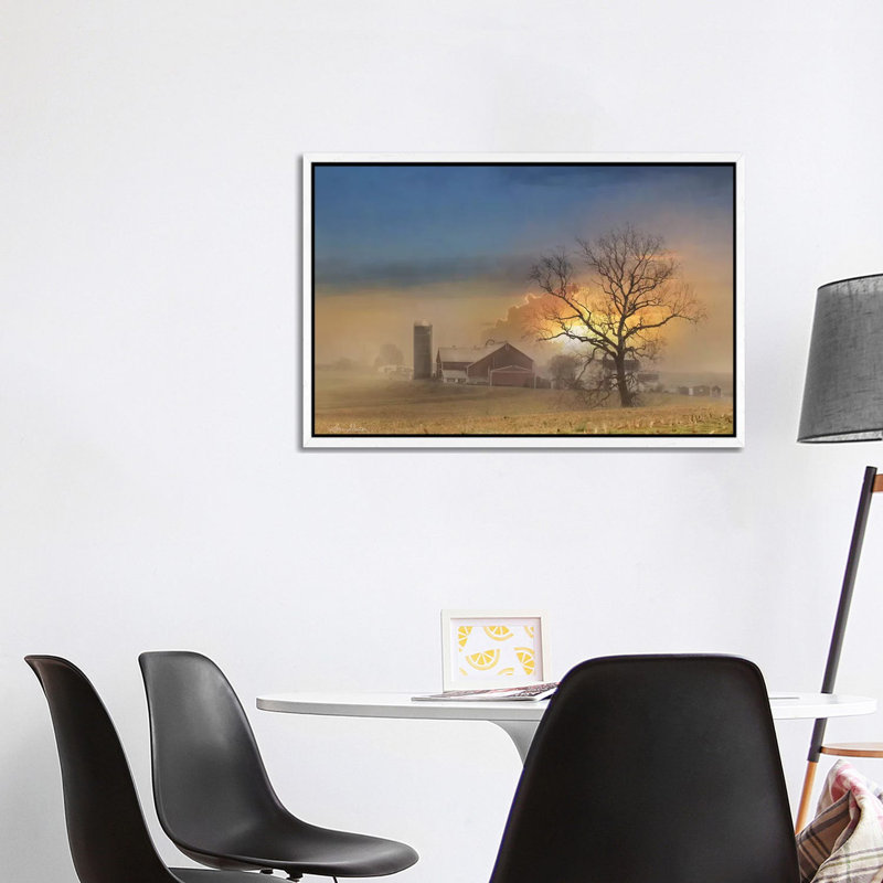 Stormy Weather 1 Piece Wall Art on Canvas, 66.04cm H x 101.6cm W x 3.81cm D, White Framed