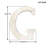 Text & Numbers Letter Block