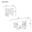 Ensemble de 2 tables basses de luxe modernes et petites tables de bout carrées-293214157