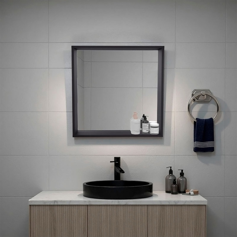 Armoire de toilette murale avec rangement Wenge