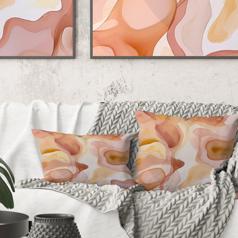 Coussin Nutshell Abstractions Abstract Watercolor II - Abstract Shapes