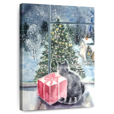 Fenêtre d'arbre de Noël Lelend